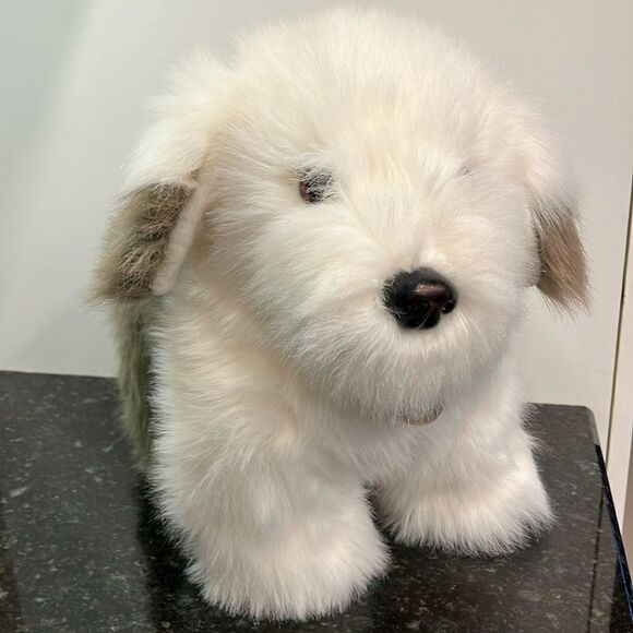 Vintage 1987 Dakin Soft Classics Sheep Dog Plush Stuffed Animal Toy Stands 13” - Picture 1 of 10